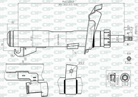 Open Parts SAB8512.31 - Amortizer www.molydon.hr