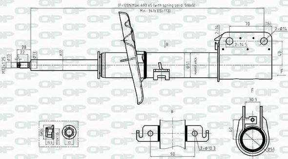 Open Parts SAB8522.31 - Amortizer www.molydon.hr