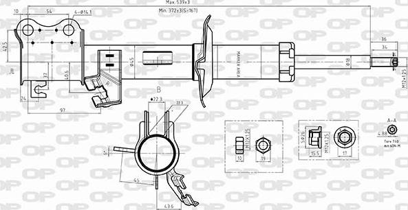 Open Parts SAB8574.31 - Amortizer www.molydon.hr