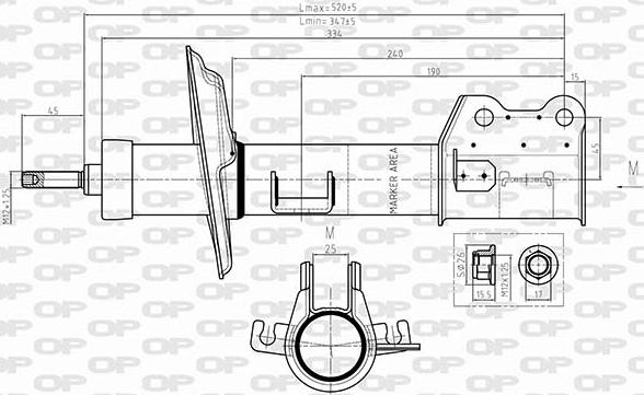 Open Parts SAB8635.31 - Amortizer www.molydon.hr