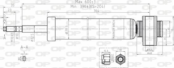 Open Parts SAB8094.32 - Amortizer www.molydon.hr