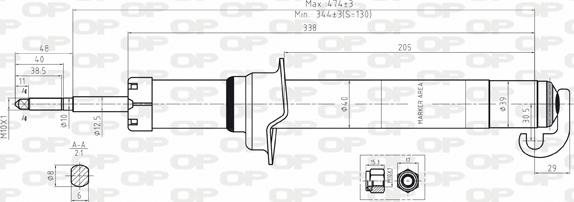 Open Parts SAB8046.31 - Amortizer www.molydon.hr