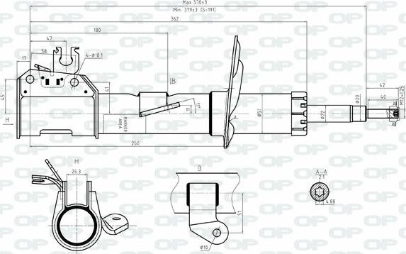 Open Parts SAB8051.31 - Amortizer www.molydon.hr