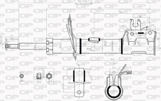 Open Parts SAB8009.31 - Amortizer www.molydon.hr