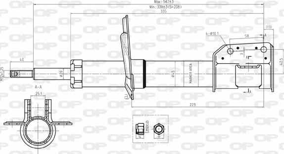 Open Parts SAB8001.31 - Amortizer www.molydon.hr