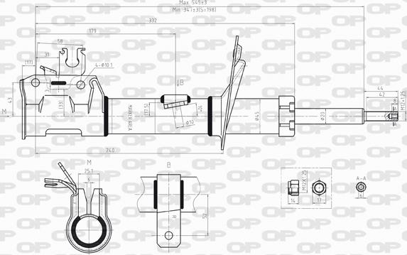 Open Parts SAB8010.31 - Amortizer www.molydon.hr