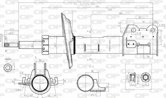 Open Parts SAB8080.31 - Amortizer www.molydon.hr