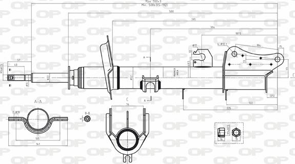 Open Parts SAB8034.32 - Amortizer www.molydon.hr