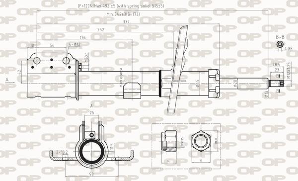 Open Parts SAB8035.31 - Amortizer www.molydon.hr
