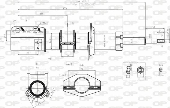 Open Parts SAB8037.11 - Amortizer www.molydon.hr