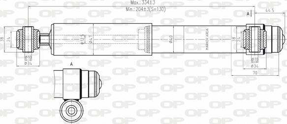 Open Parts SAB8025.12 - Amortizer www.molydon.hr