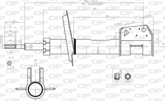 Open Parts SAB8026.31 - Amortizer www.molydon.hr