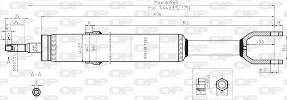 Open Parts SAB8070.31 - Amortizer www.molydon.hr