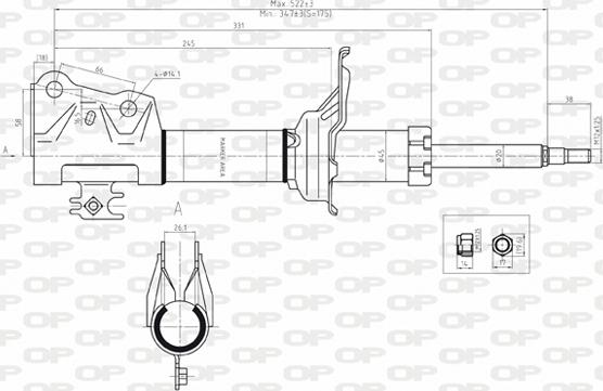 Open Parts SAB8077.31 - Amortizer www.molydon.hr