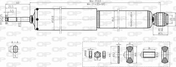 Open Parts SAB8146.31 - Amortizer www.molydon.hr