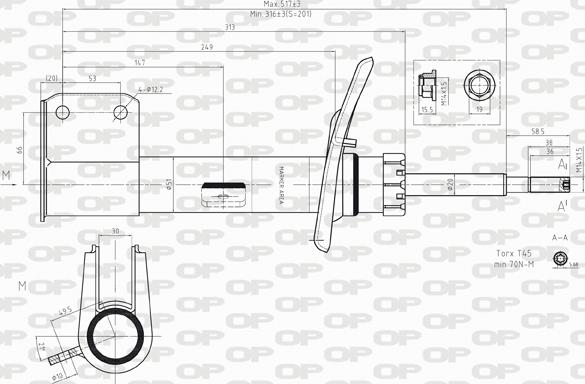 Open Parts SAB8151.31 - Amortizer www.molydon.hr