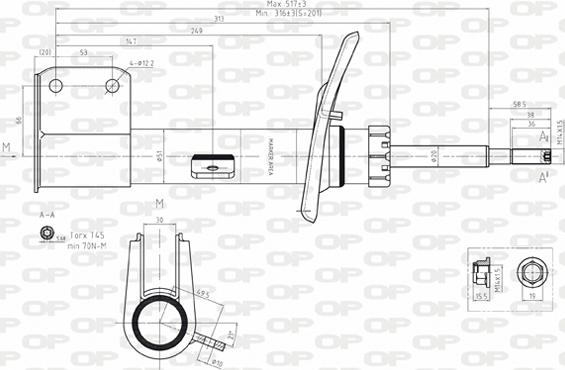 Open Parts SAB8152.31 - Amortizer www.molydon.hr