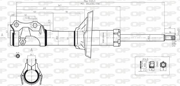 Open Parts SAB8167.31 - Amortizer www.molydon.hr