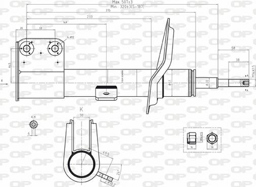 Open Parts SAB8105.31 - Amortizer www.molydon.hr