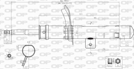 Open Parts SAB8110.31 - Amortizer www.molydon.hr