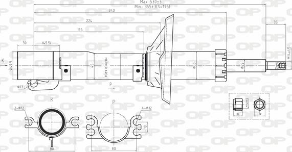 Open Parts SAB8118.11 - Amortizer www.molydon.hr