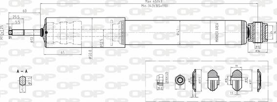 Open Parts SAB8188.12 - Amortizer www.molydon.hr