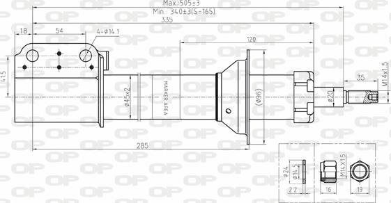 Open Parts SAB8128.31 - Amortizer www.molydon.hr