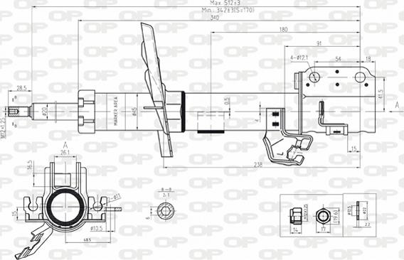 Open Parts SAB8174.31 - Amortizer www.molydon.hr