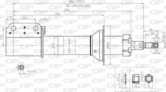 Open Parts SAB8172.11 - Amortizer www.molydon.hr