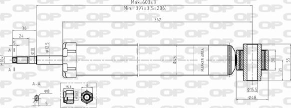 Open Parts SAB8394.32 - Amortizer www.molydon.hr