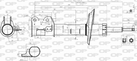 Open Parts SAB8393.31 - Amortizer www.molydon.hr