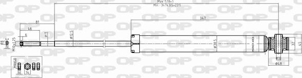 Open Parts SAB8345.32 - Amortizer www.molydon.hr