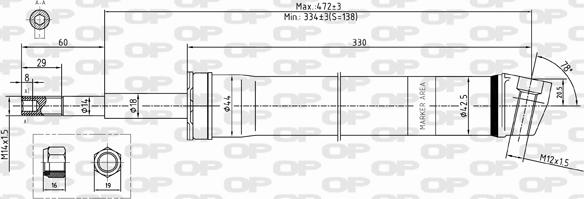 Open Parts SAB8354.31 - Amortizer www.molydon.hr