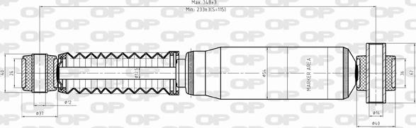 Open Parts SAB8355.32 - Amortizer www.molydon.hr