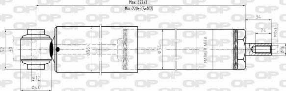 Open Parts SAB8304.32 - Amortizer www.molydon.hr