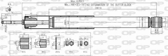 Open Parts SAB8319.32 - Amortizer www.molydon.hr