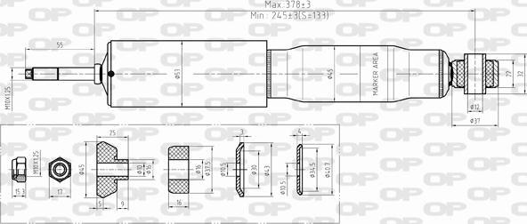 Open Parts SAB8380.31 - Amortizer www.molydon.hr