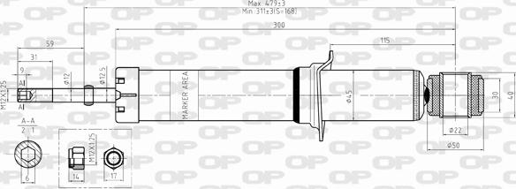 Open Parts SAB8336.32 - Amortizer www.molydon.hr