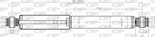Open Parts SAB8338.32 - Amortizer www.molydon.hr