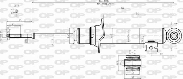 Open Parts SAB8333.31 - Amortizer www.molydon.hr