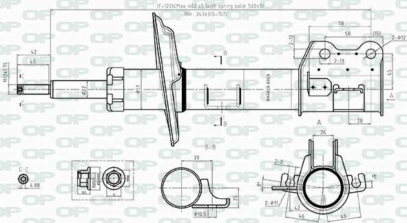 Open Parts SAB8374.31 - Amortizer www.molydon.hr