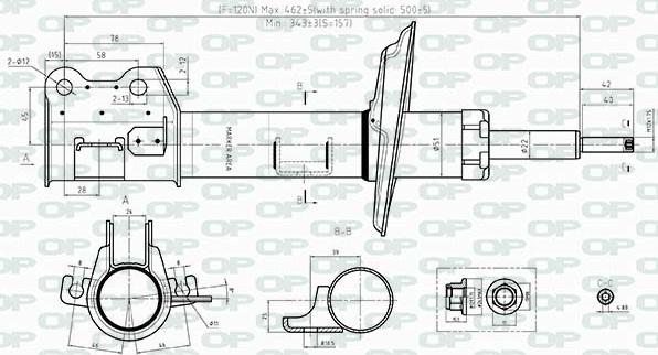 Open Parts SAB8373.31 - Amortizer www.molydon.hr