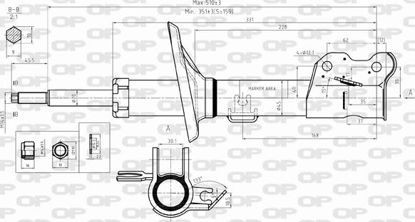 Open Parts SAB8294.31 - Amortizer www.molydon.hr