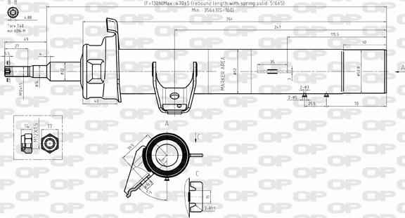 Open Parts SAB8291.31 - Amortizer www.molydon.hr