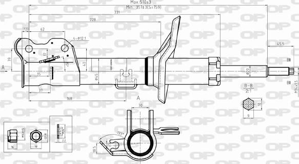 Open Parts SAB8293.31 - Amortizer www.molydon.hr