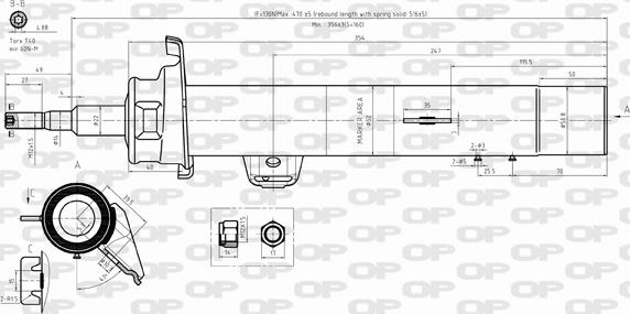 Open Parts SAB8292.31 - Amortizer www.molydon.hr