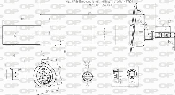 Open Parts SAB8241.31 - Amortizer www.molydon.hr