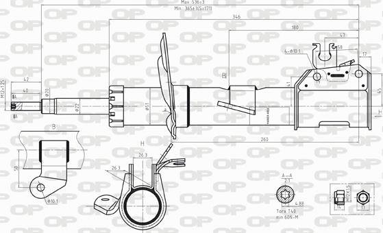 Open Parts SAB8243.31 - Amortizer www.molydon.hr