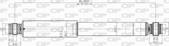 Open Parts SAB8247.32 - Amortizer www.molydon.hr