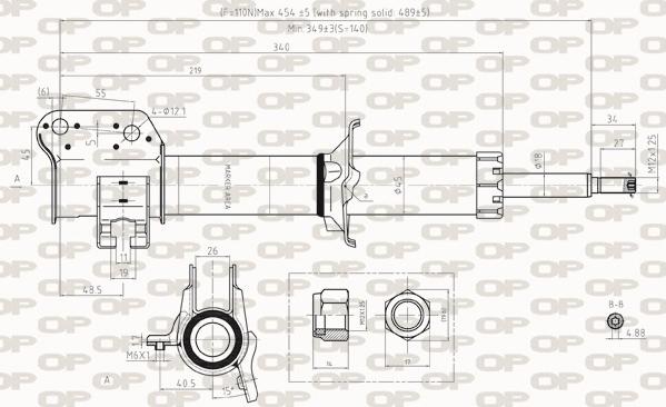 Open Parts SAB8254.31 - Amortizer www.molydon.hr